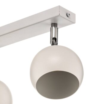 Stropné bodové svetlá Flame v bielej farbe, 3-plameňové