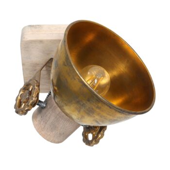 Stropné bodové svetlá Gearwood, 1-pl. bronzová