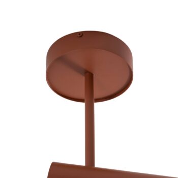 Stropné bodové svetlá Leda 1, tehlovo červené, 1-pl., výška 34 cm
