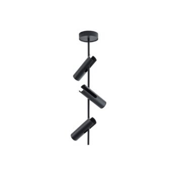 Stropné bodové svetlá Leda 3, antracit, 3-pl., oceľ, výška 76 cm