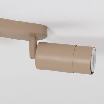 Stropné bodové svetlá Link, béžové, dĺžka 33 cm, 3-pl.