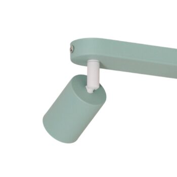 Stropné bodové svetlá Livia, mätovo zelené, 52 cm, 3-pl., kov, GU10