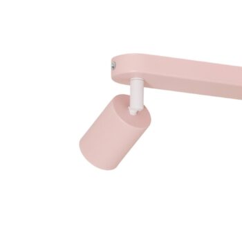 Stropné bodové svetlá Livia, ružové, 52 cm, 3-pl., kov, GU10