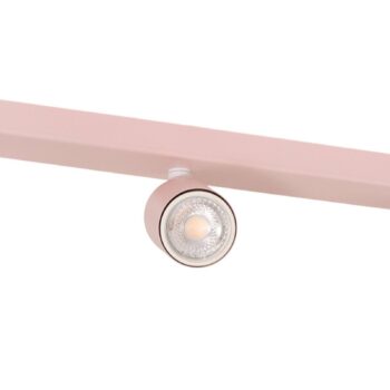 Stropné bodové svetlá Livia, ružové, 52 cm, 3-pl., kov, GU10