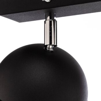 Stropné bodové svetlá Midnight v čiernej farbe 2-plameňové