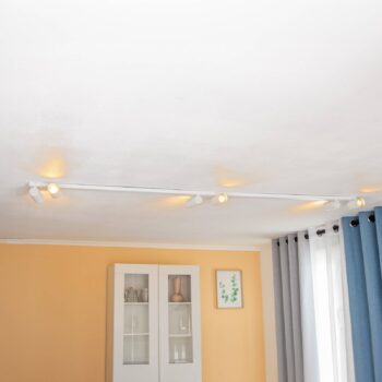 Stropné bodové svetlá Mono VI biela/zlatá, 6-plameňové