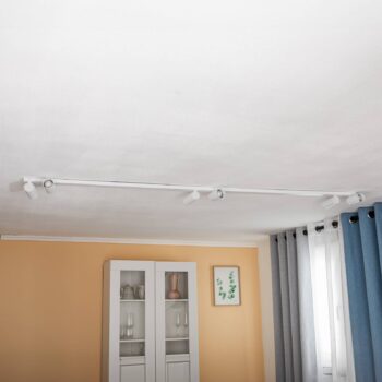 Stropné bodové svetlá Mono VI v bielej farbe, 6-plameňové