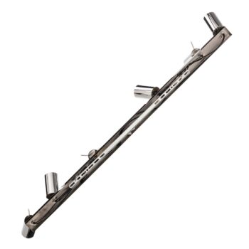 Stropné bodové svetlá Round, chróm, 6-plameňové lineárne