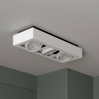 Stropné bodové svietidlo Arcchio Ronka, 50 cm, 3 svetlá, biele, GU10