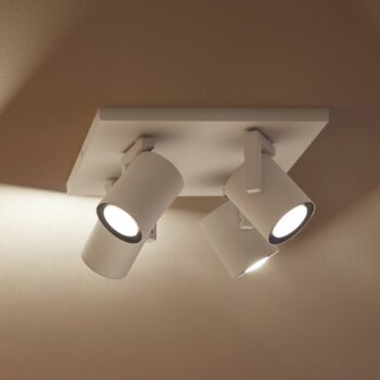 Stropné bodové svietidlo Philips Hue LED Argenta, biele, 4 svetlá RGB CCT