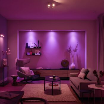 Stropné bodové svietidlo Philips Hue LED Argenta, biele, 4 svetlá RGB CCT