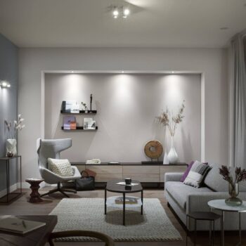 Stropné bodové svietidlo Philips Hue LED Argenta, biele, 4 svetlá RGB CCT