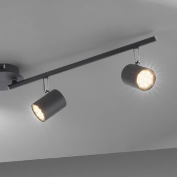 Stropné bodové svietidlo Tarik GU10-LED 4-svetelné antracitové