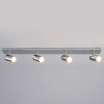 Stropné kúpeľňové svietidlo Lindby Dejan, 85 cm, 4 svetlá, chróm, IP44