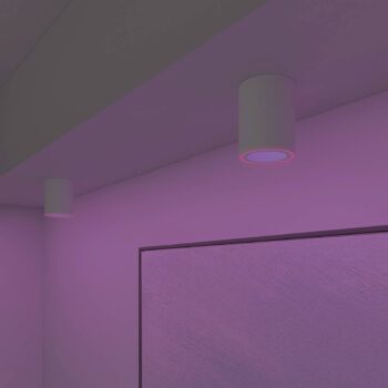Stropné reflektory Calex Smart Halo Spot LED, biele