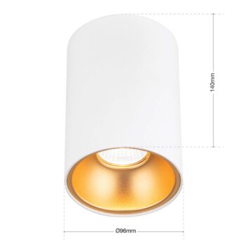 Stropné reflektory Starlight, okrúhle, biele