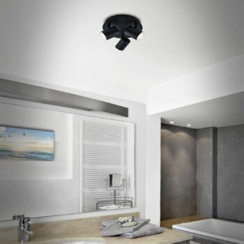 Stropné svetlo Banyo Splash GU10 IP44 okrúhle 2pl.