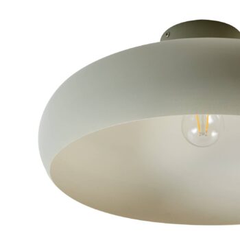 Stropné svetlo Lindby Elover, svetlozelené, Ø 45 cm, železo