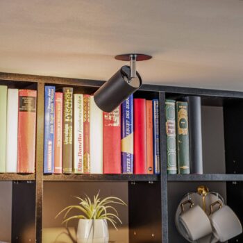 Stropné svietidlá Eye Fit, 1-plameňové, čierne
