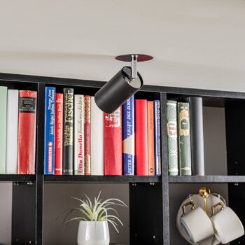 Stropné svietidlá Eye Fit, 1-plameňové, čierne
