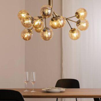 Stropné svietidlo AV-4286-12E, 12-plameňové, antik gold