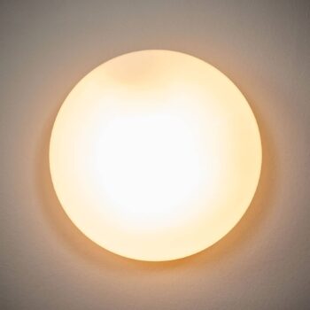 Stropné svietidlo Alba z opálového skla, Ø 25 cm