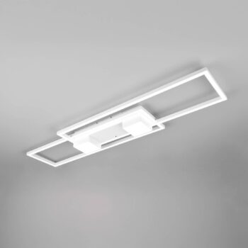 Stropné svietidlo Albany LED, biele, 100 x 28 cm, hliník, CCT, stmievateľné
