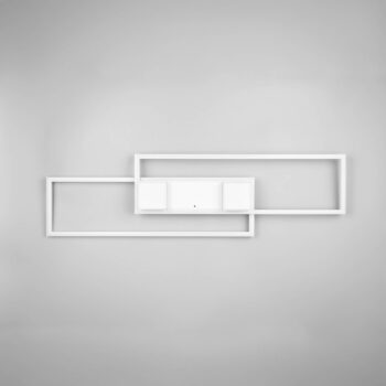 Stropné svietidlo Albany LED, biele, 100 x 28 cm, hliník, CCT, stmievateľné