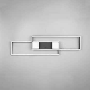 Stropné svietidlo Albany LED, čierne, 100 x 28 cm hliník CCT stmievateľné
