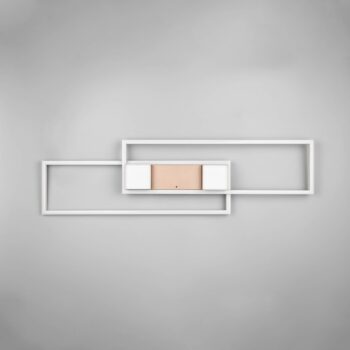 Stropné svietidlo Albany LED, hnedé, 100 x 28 cm, hliník, stmievateľné CCT