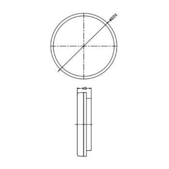 Stropné svietidlo Altais LED, IP54, Ø 22 cm