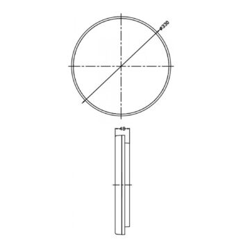 Stropné svietidlo Altais LED, IP54, Ø 33 cm