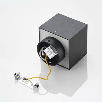 Stropné svietidlo Arcchio Walisa, 10 x 10 cm, čierne, GU10