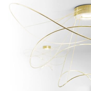 Stropné svietidlo Axolight Hoops 3 LED, zlaté