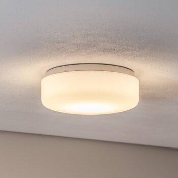 Stropné svietidlo BEGA LED 50030PK3, Ø 25 cm biely plast on/off