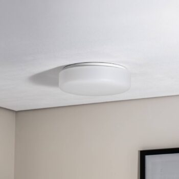 Stropné svietidlo BEGA LED 50735PK3, Ø 35 cm biely plast on/off