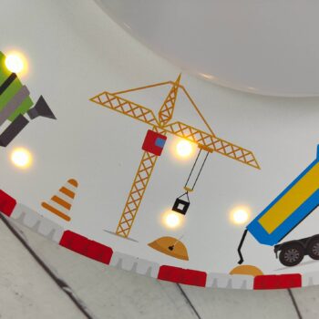 Stropné svietidlo Baustelle s LED hviezdnym nebom