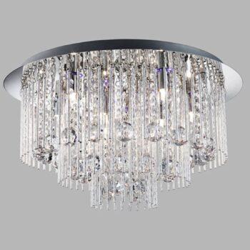 Stropné svietidlo Beatrix krištáľ s diaľkovým