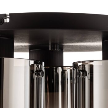 Stropné svietidlo Beth s dymovým sklom 3-plameňové