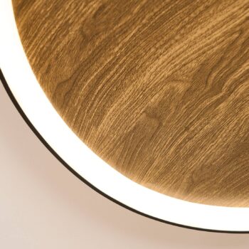 Stropné svietidlo Bezi LED, svetlé drevo, Ø 85 cm, drevo, CCT