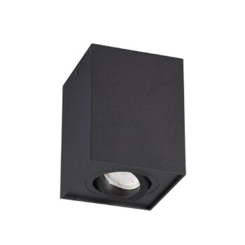 Stropné svietidlo Biscuit, 1-plameňové, čierne