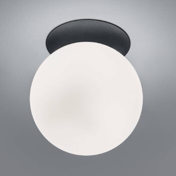 Stropné svietidlo Blob, tienidlo z opálového skla, Ø 25 cm
