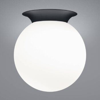Stropné svietidlo Blob, tienidlo z opálového skla, Ø 25 cm