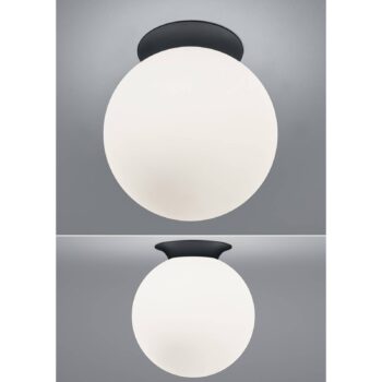 Stropné svietidlo Blob, tienidlo z opálového skla, Ø 30 cm