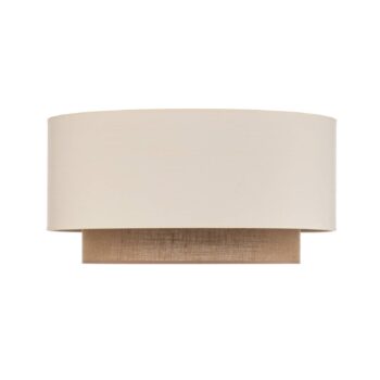 Stropné svietidlo Boho, Ø 60 cm, ecru/juta