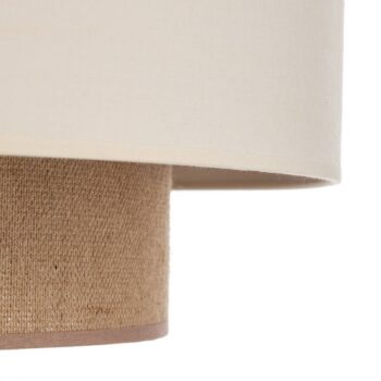 Stropné svietidlo Boho, Ø 60 cm, ecru/juta