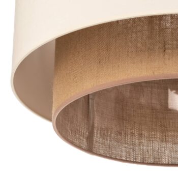Stropné svietidlo Boho, Ø 60 cm, ecru/juta