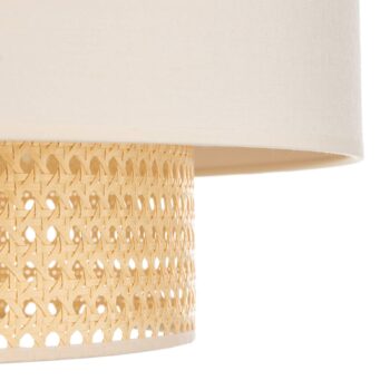 Stropné svietidlo Boho Ø 60 cm krémovo-biela/ratan