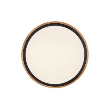 Stropné svietidlo Bruno LED s dreveným rámom CCT Ø 30 cm