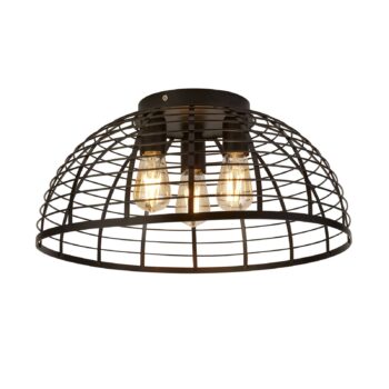 Stropné svietidlo Cage II 3-pl. klietkový dizajn
